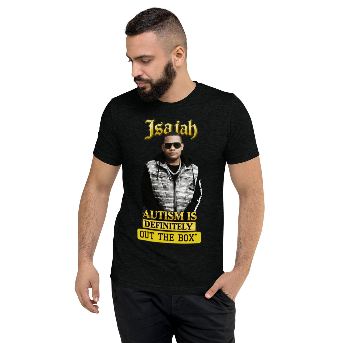 Men’s Isaiah Awareness Black Graphic T-Shirt