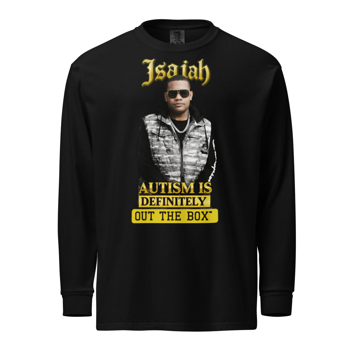 Isaiah “Autism Is Definitely Out The Box” Premium Long Sleeve Tee